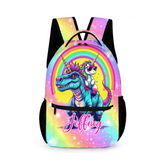 Dinosaur Unicorn Backpack - Personalized Name Backpack - School Season Gift